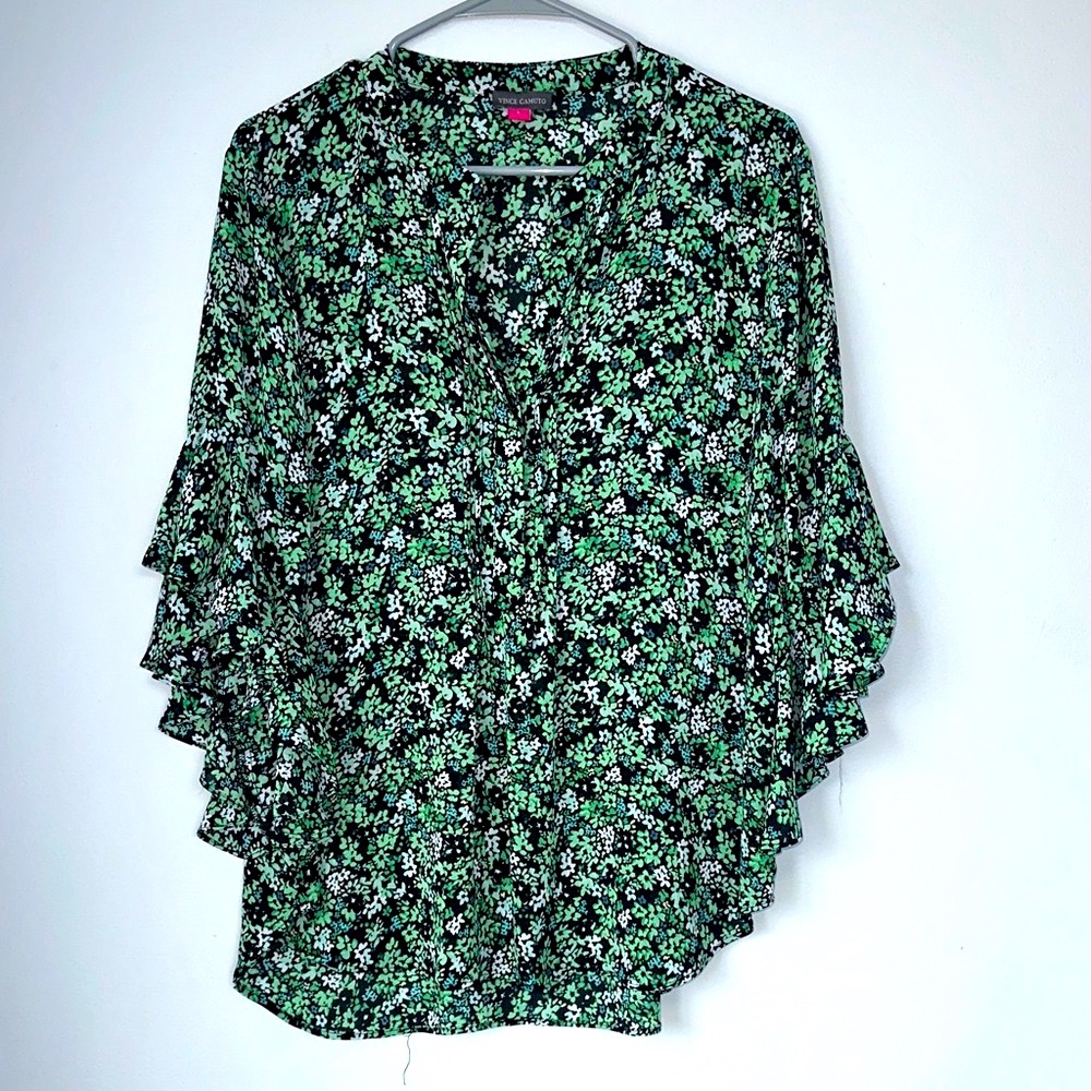 Vince Camuto woman’s blouse three-quarter length sleeve size L
